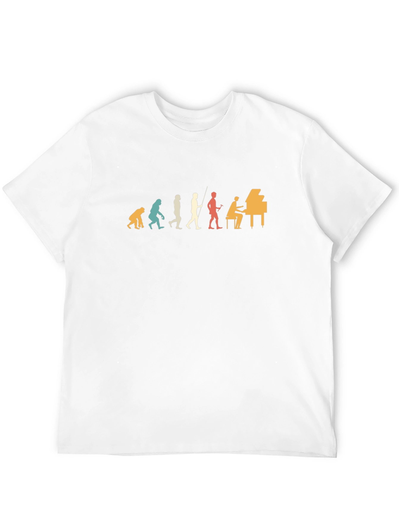 Piano Evolution T-Shirt - Musical Progression Tee