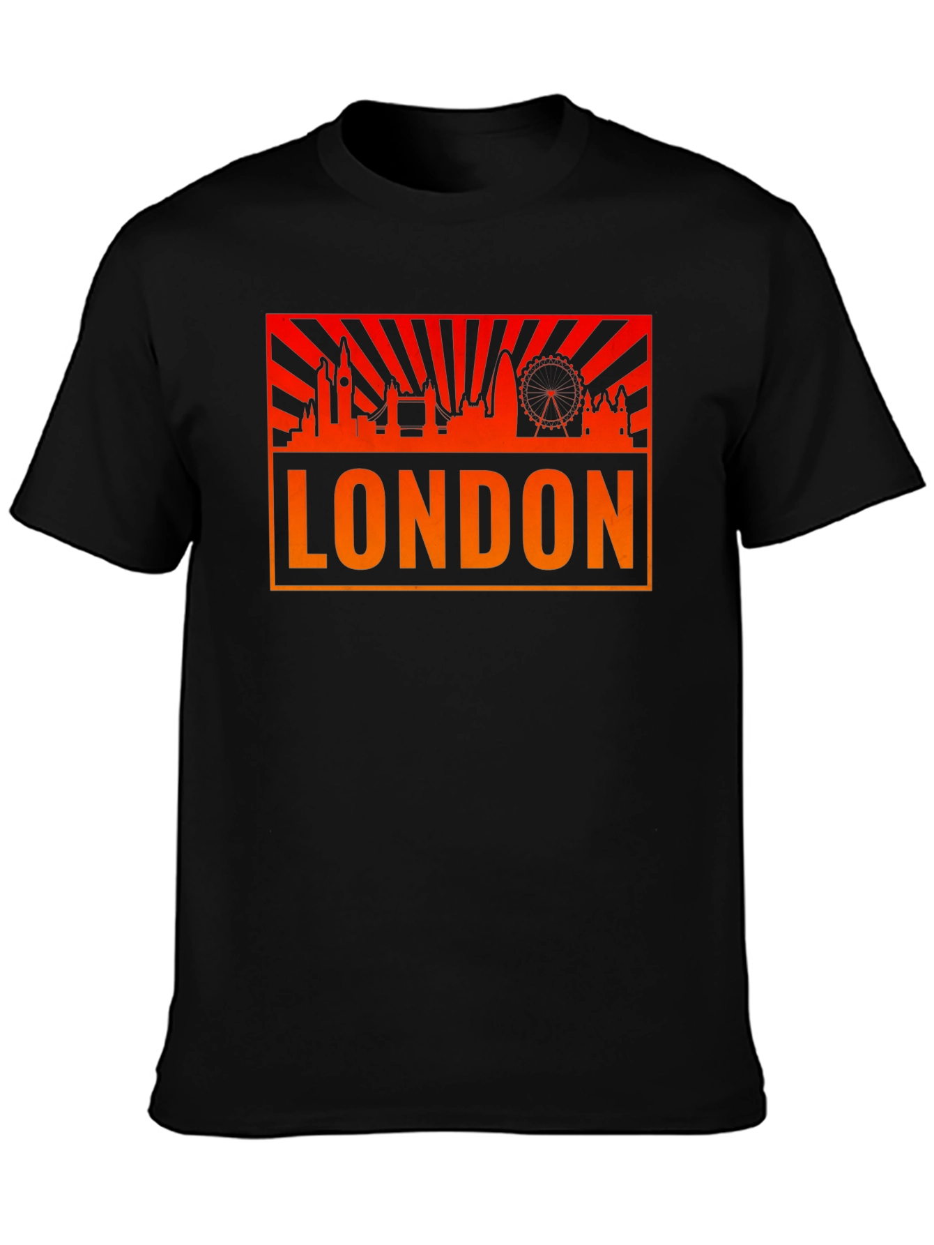 London Skyline Graphic T-Shirt - Black