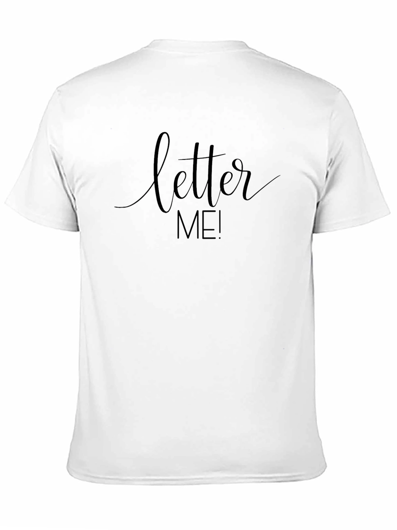 Letter Me! Black Graphic Tee
