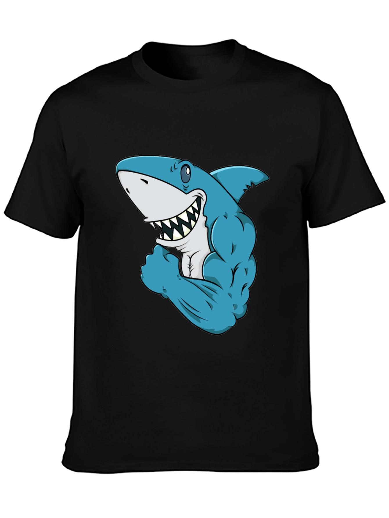 Shark Muscle T-Shirt - Black