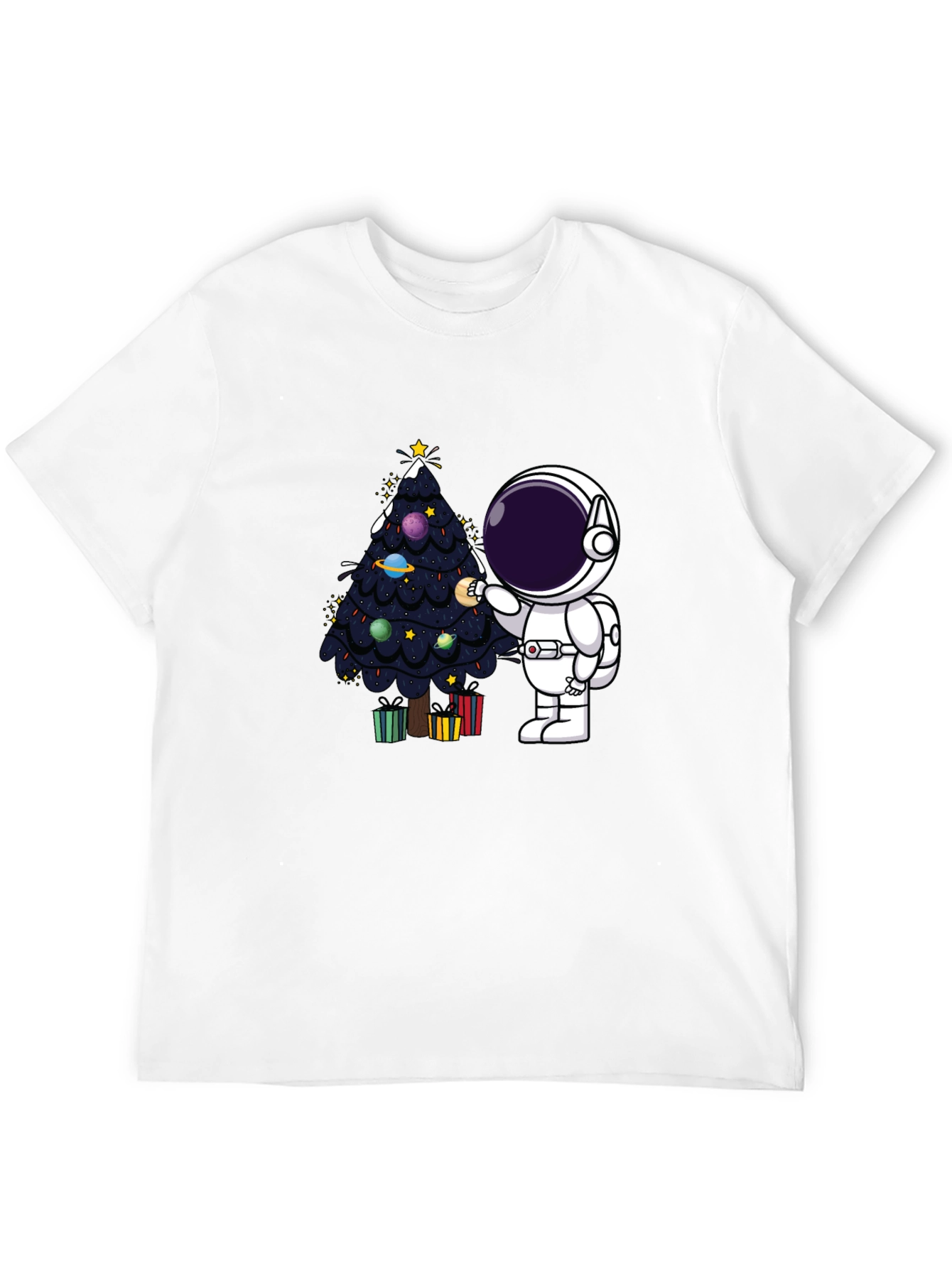 Astronaut Christmas Tree T-Shirt