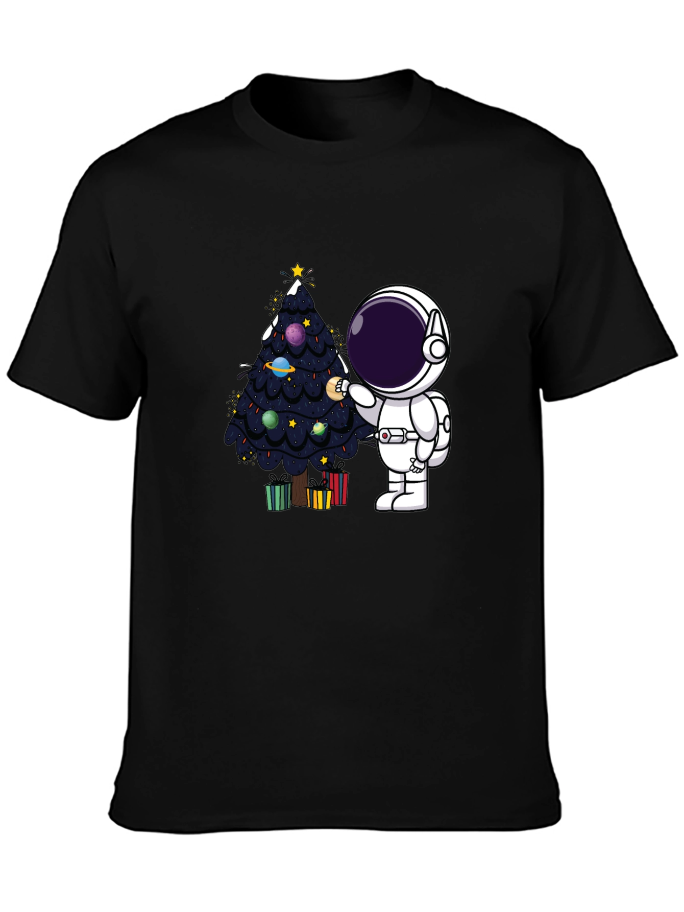 Astronaut Christmas Tree T-Shirt