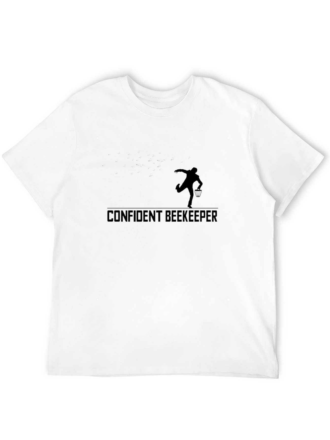 Confident Beekeeper Black T-Shirt