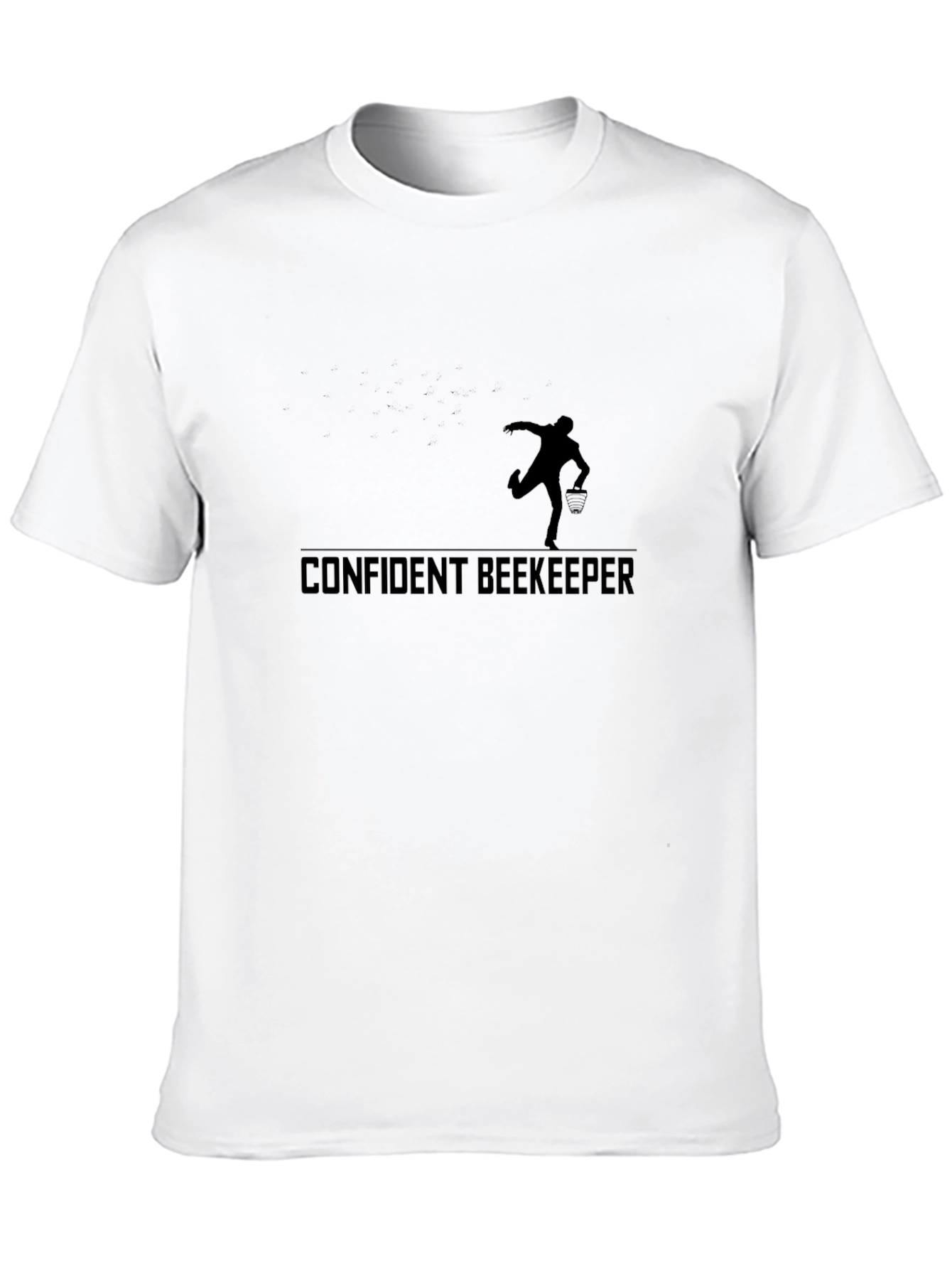 Confident Beekeeper Black T-Shirt