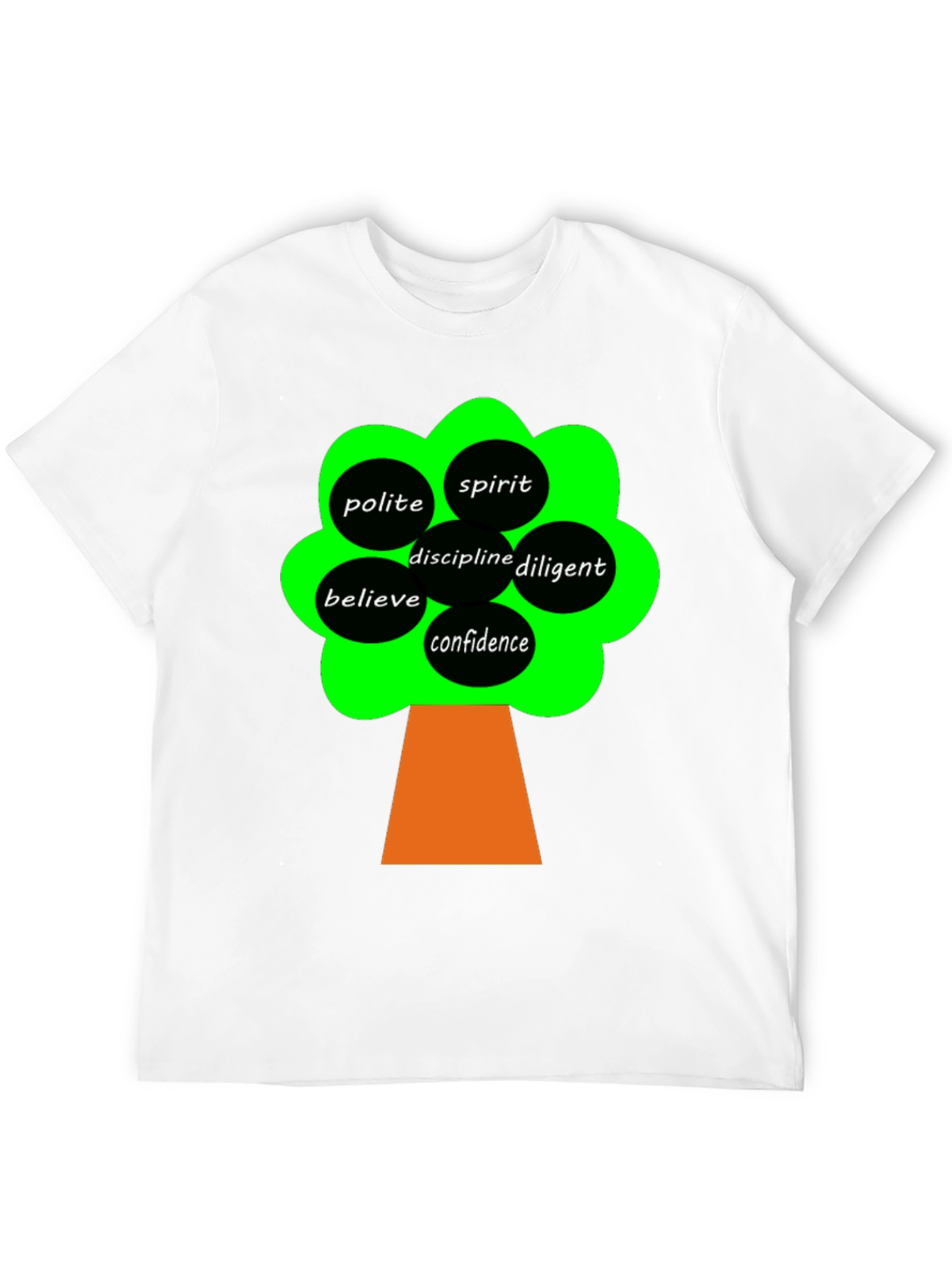 Motivational Tree Black T-Shirt