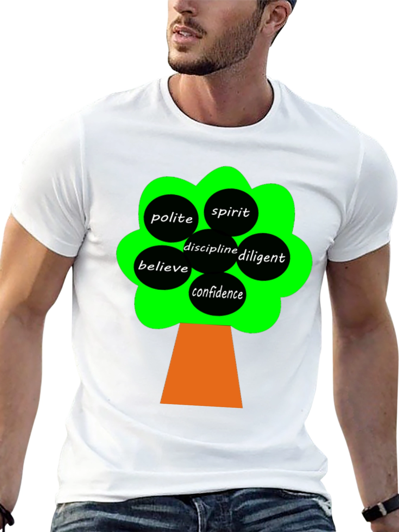 Motivational Tree Black T-Shirt