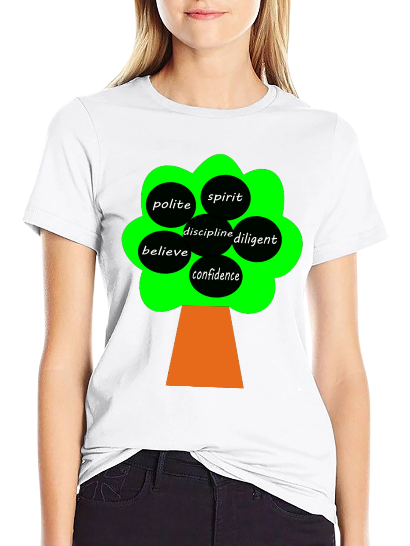Motivational Tree Black T-Shirt