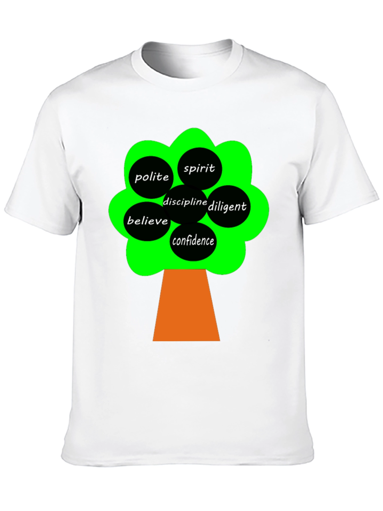 Motivational Tree Black T-Shirt