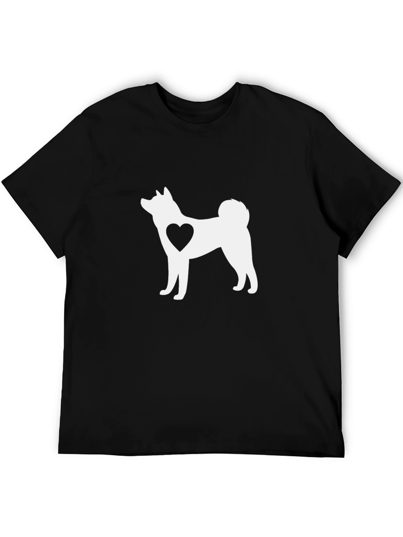 Akita Dog Heart T-Shirt - Cute Pet Lover Tee