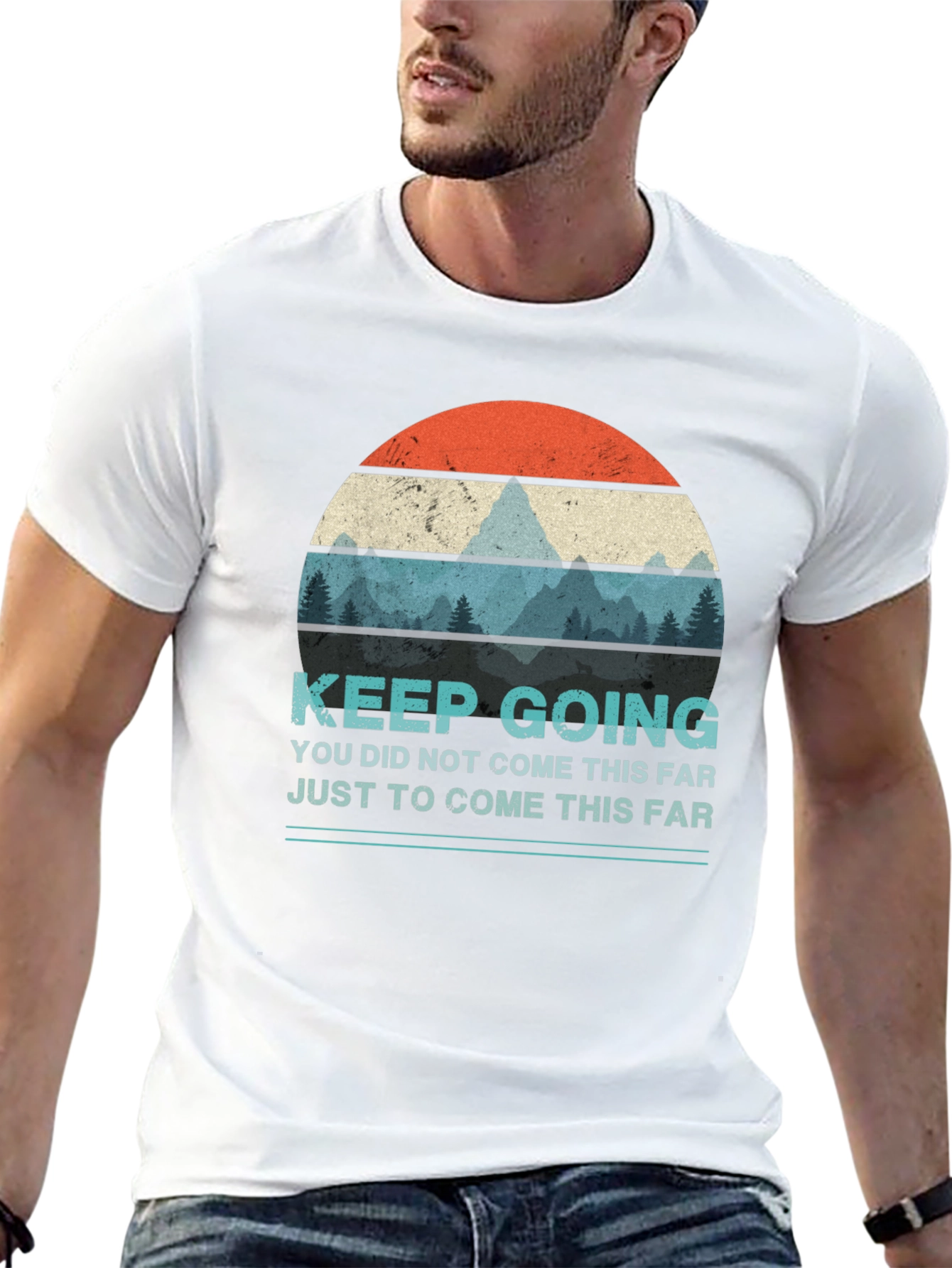 Keep Going Graphic T-Shirt - Motivational Design