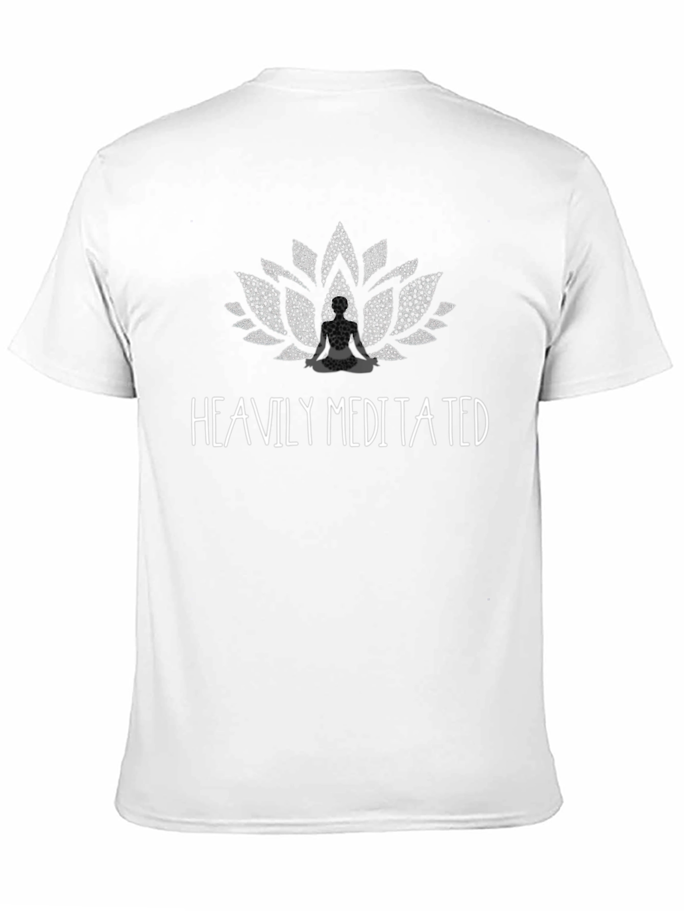 Heavily Meditated Lotus T-Shirt - Zen Style Black Tee