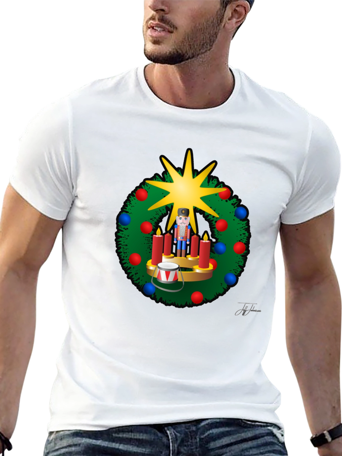 Festive Nutcracker Wreath T-Shirt