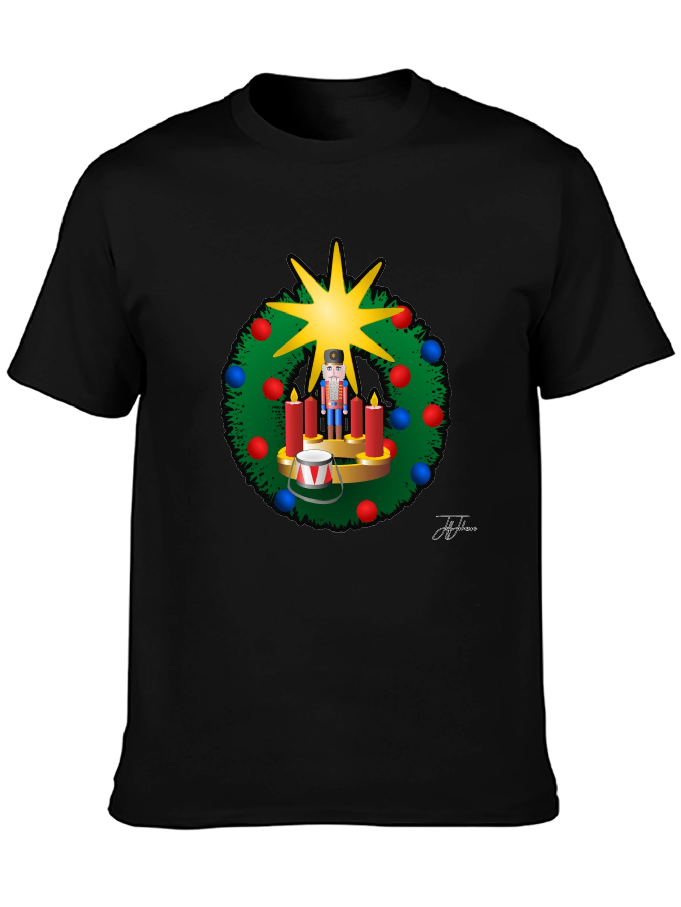 Festive Nutcracker Wreath T-Shirt