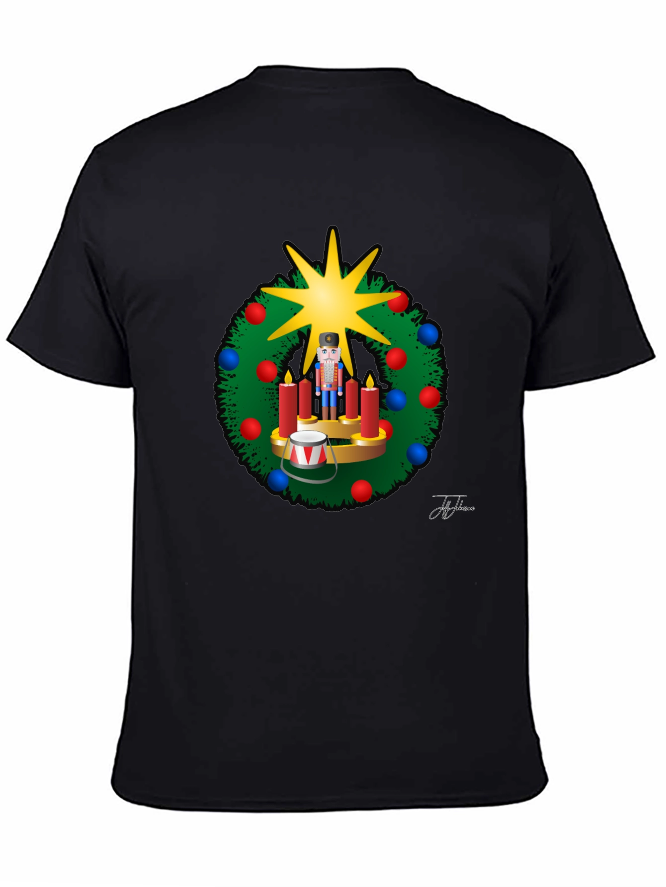 Festive Nutcracker Wreath T-Shirt