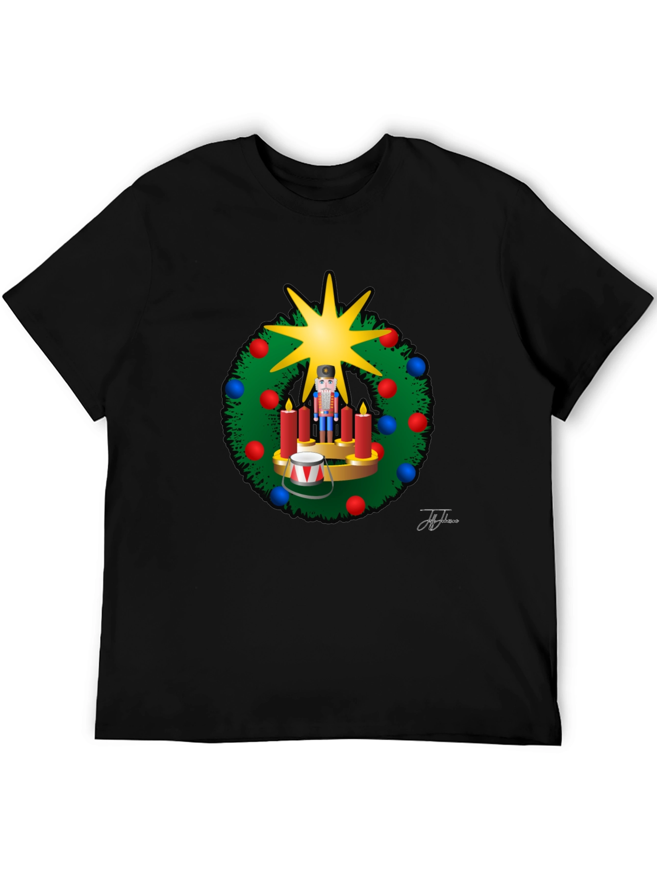 Festive Nutcracker Wreath T-Shirt