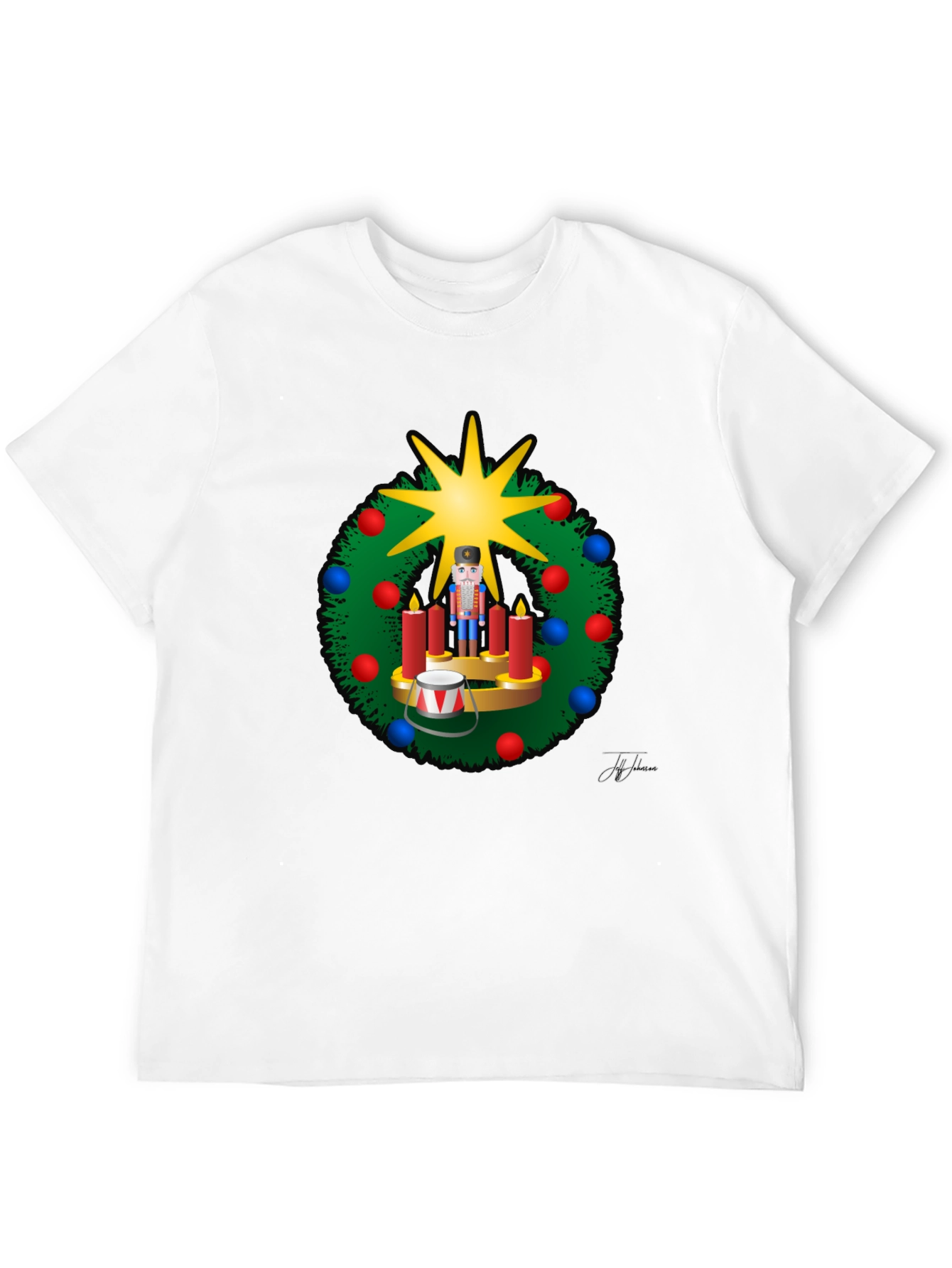 Festive Nutcracker Wreath T-Shirt