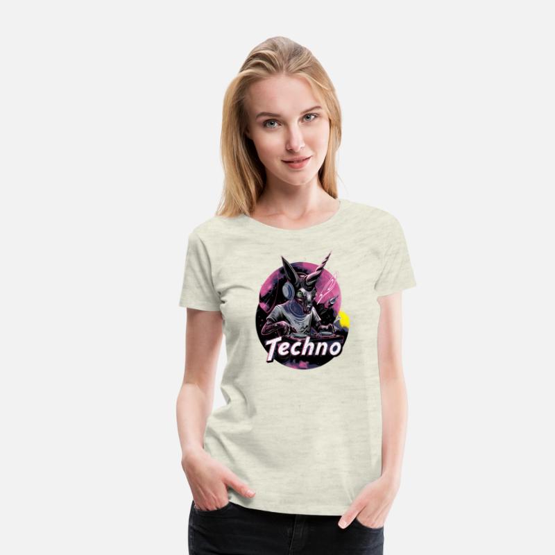 Techno DJ Rave Dancefloor Alien Unicorn