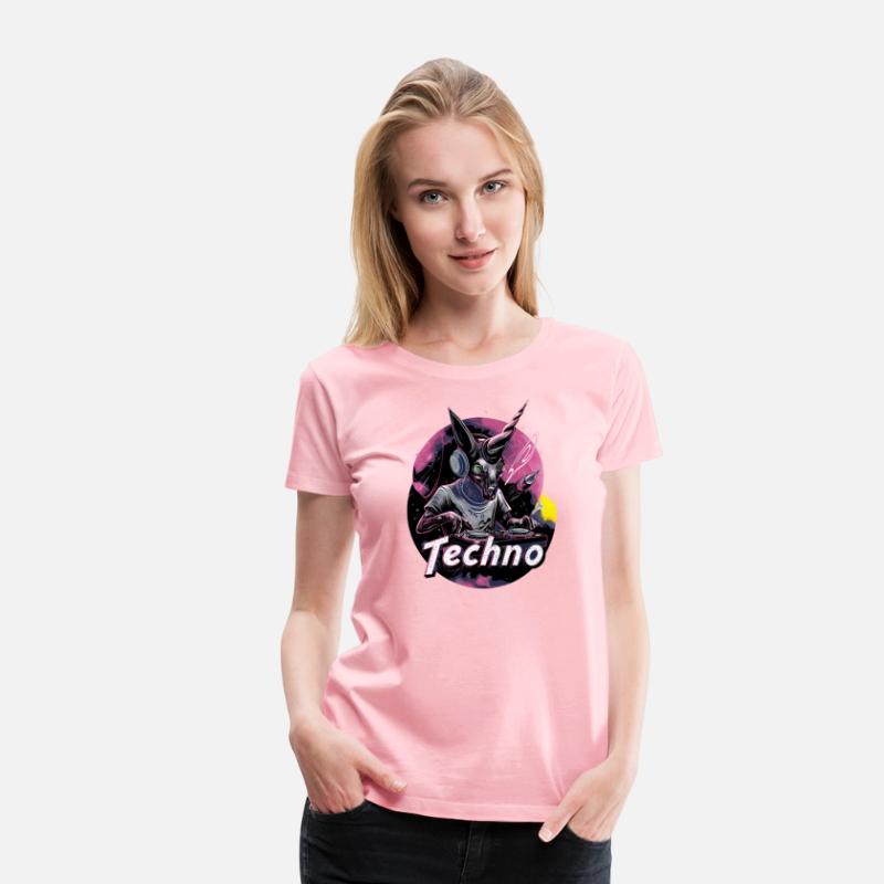 Techno DJ Rave Dancefloor Alien Unicorn