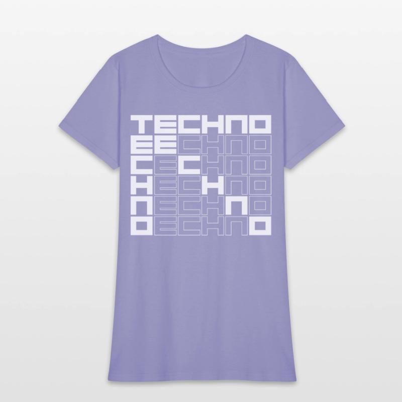 techno music bold text