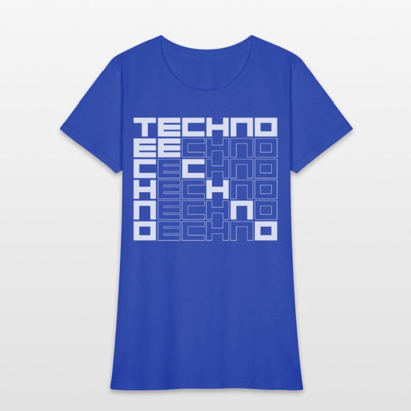 techno music bold text