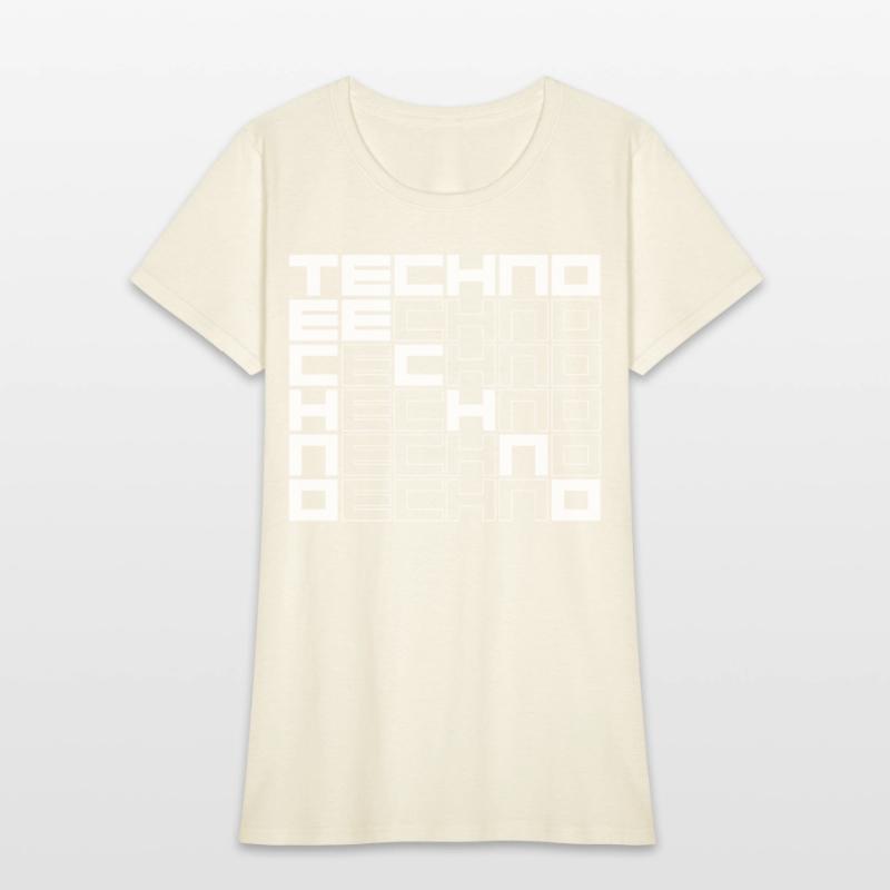 techno music bold text