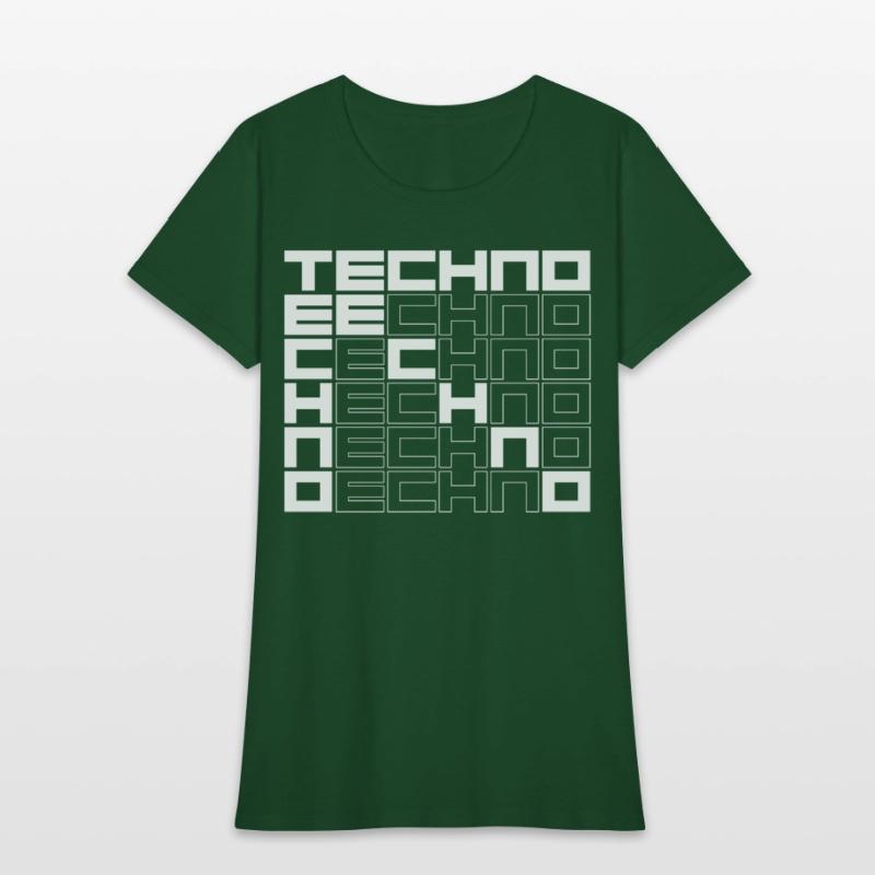 techno music bold text