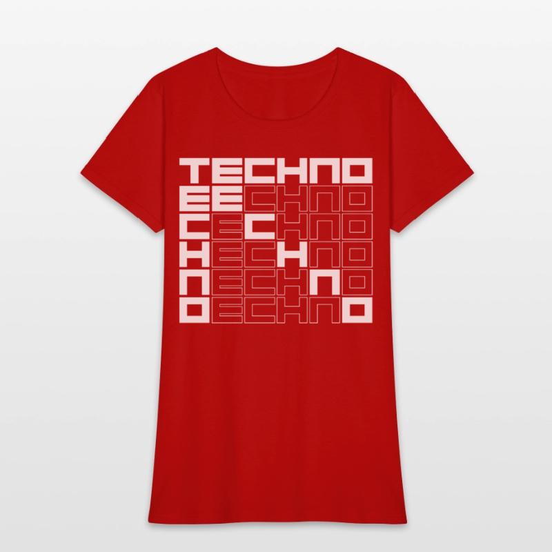 techno music bold text