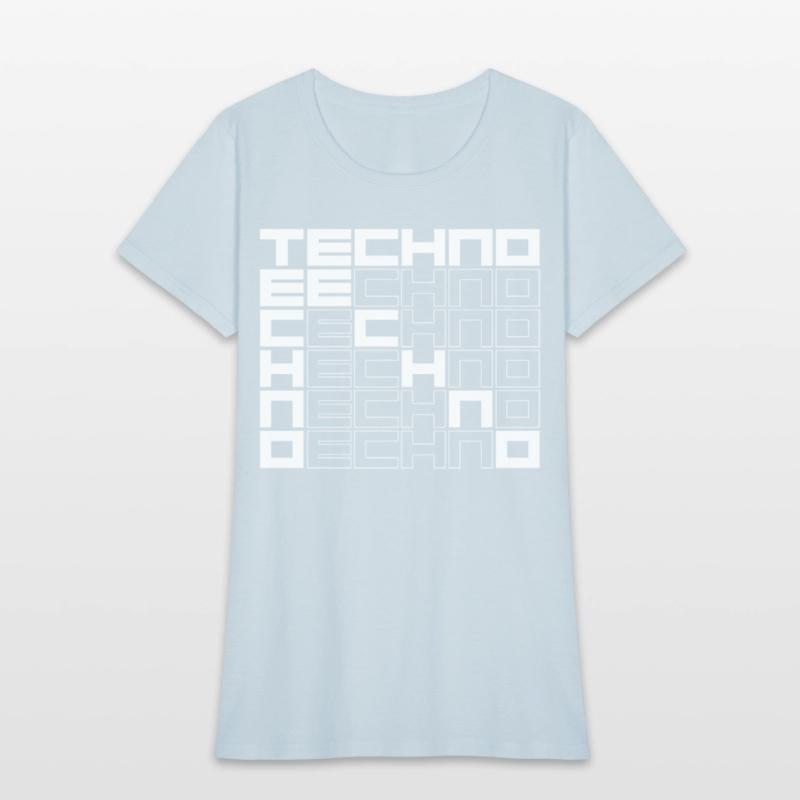 techno music bold text