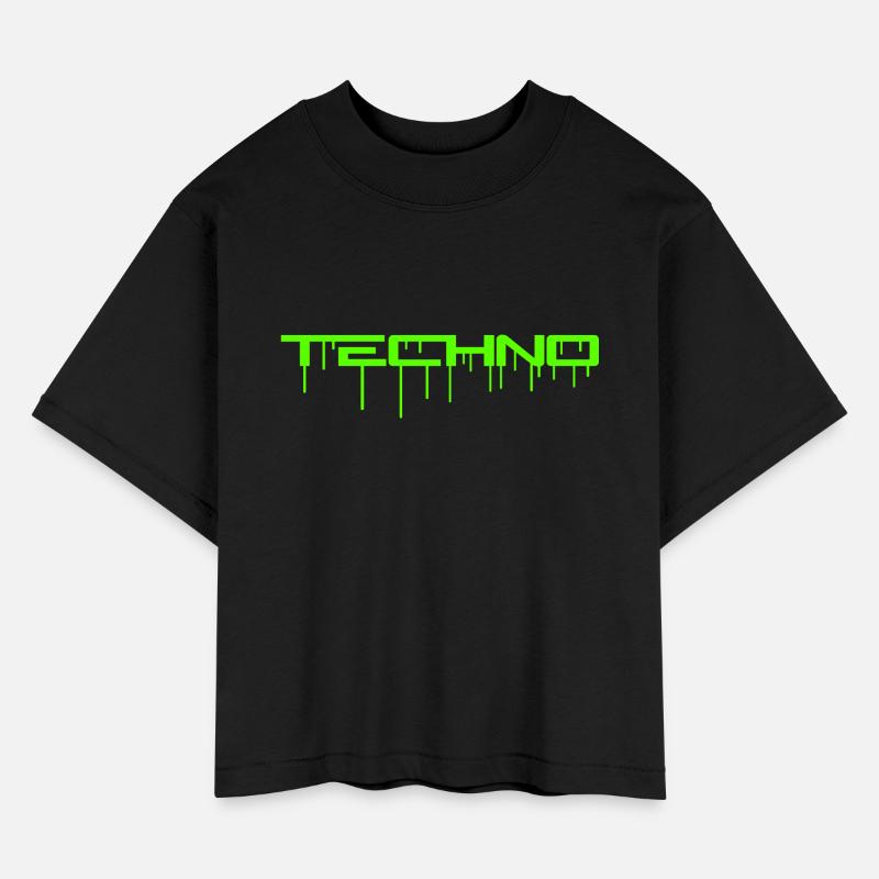 Techno Music Love Graffiti Quote Spray Party Drops