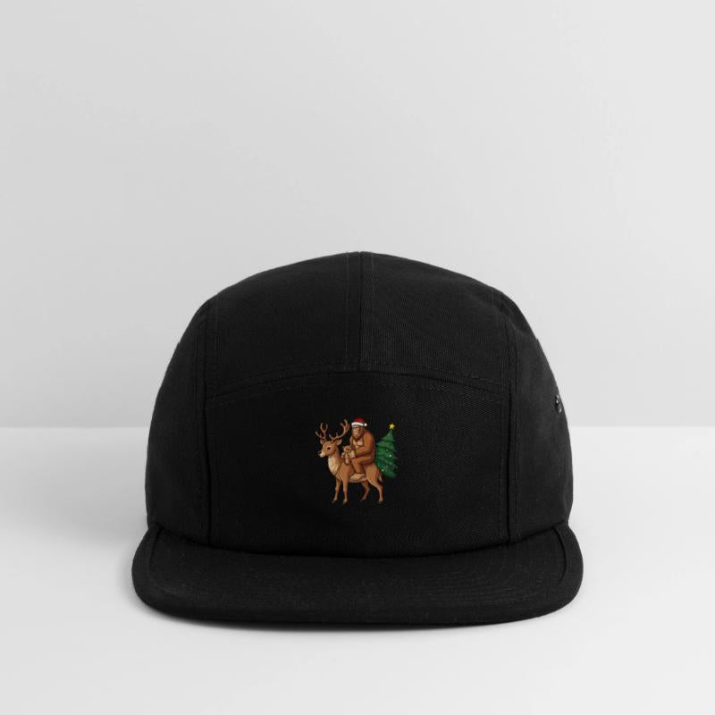 Teddy Santa Bigfoot ride a deer Christmas