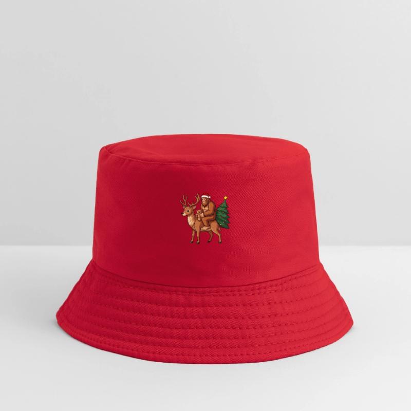 Teddy Santa Bigfoot ride a deer Christmas