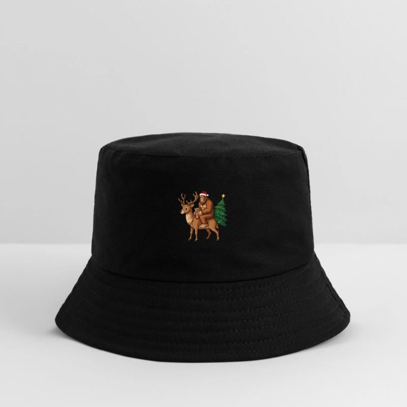 Teddy Santa Bigfoot ride a deer Christmas