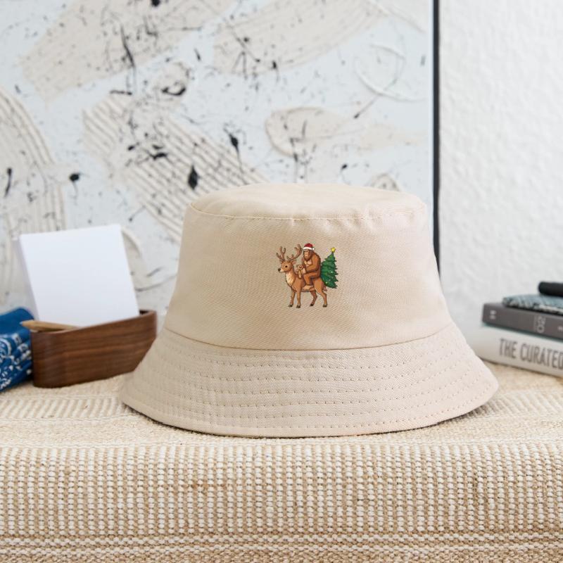 Teddy Santa Bigfoot ride a deer Christmas