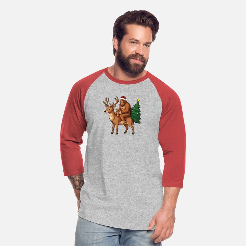 Teddy Santa Bigfoot ride a deer Christmas