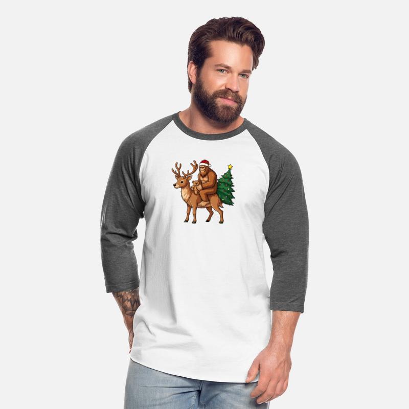 Teddy Santa Bigfoot ride a deer Christmas