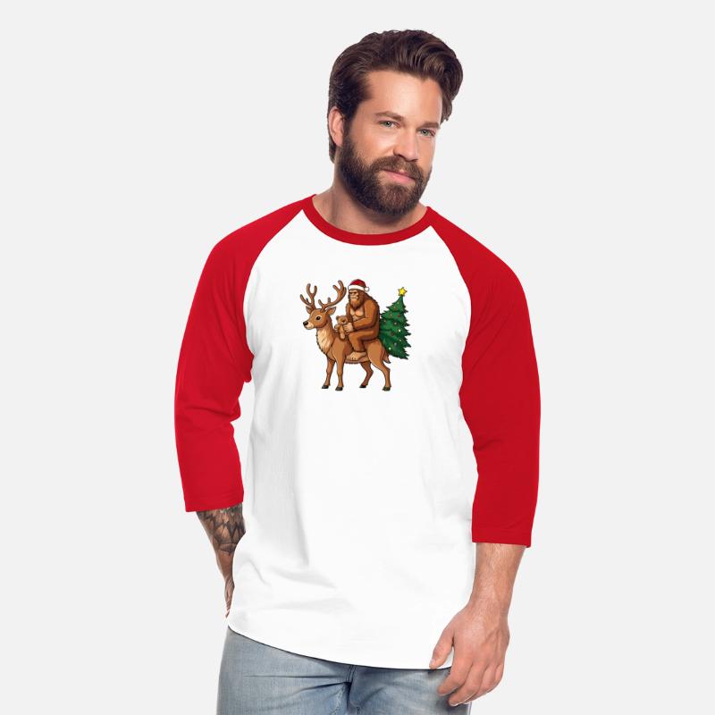 Teddy Santa Bigfoot ride a deer Christmas