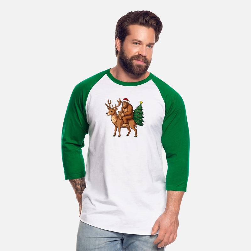 Teddy Santa Bigfoot ride a deer Christmas