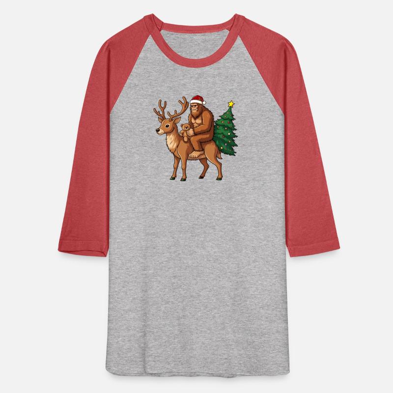 Teddy Santa Bigfoot ride a deer Christmas