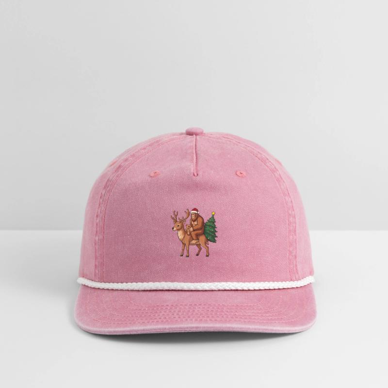 Teddy Santa Bigfoot ride a deer Christmas