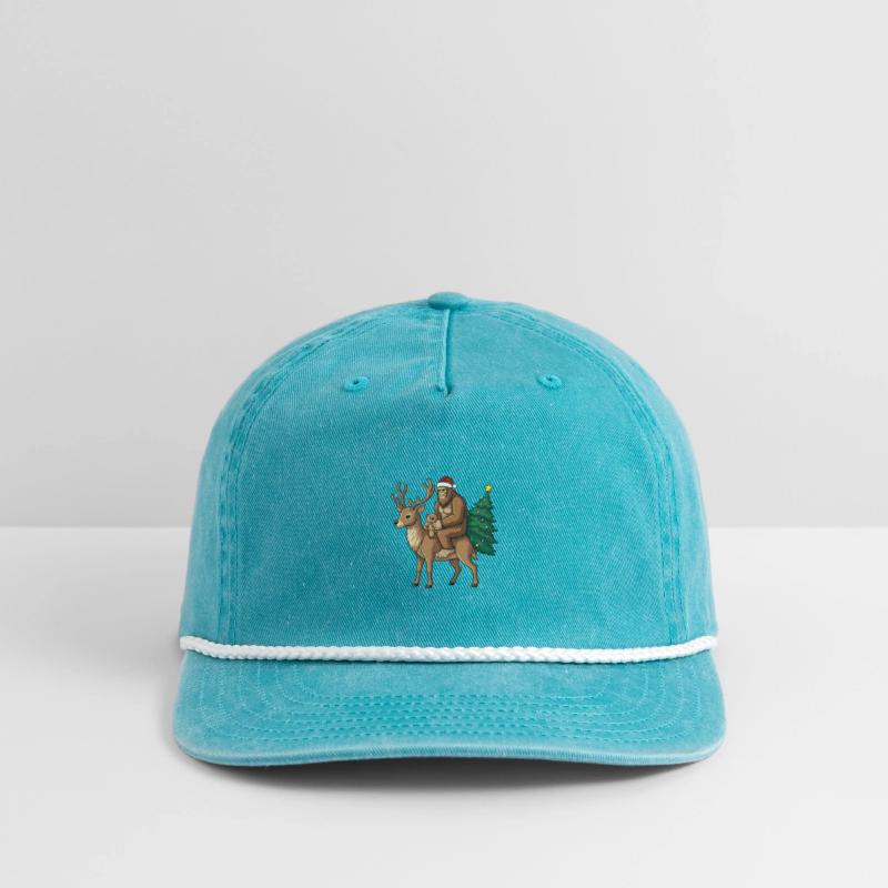 Teddy Santa Bigfoot ride a deer Christmas