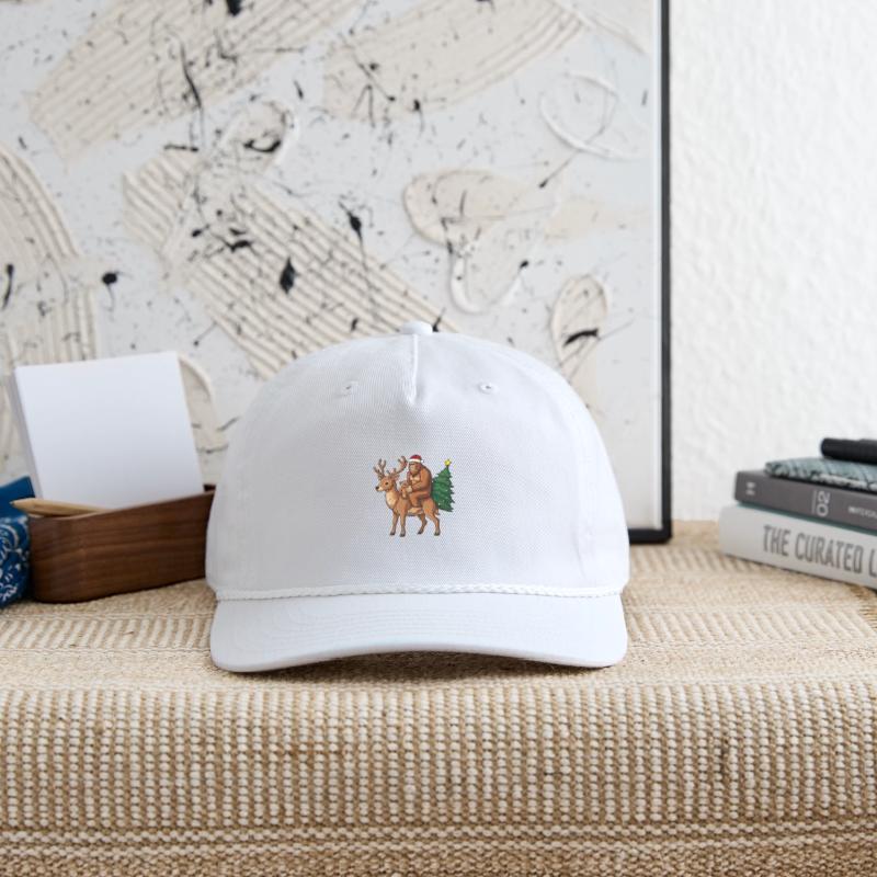 Teddy Santa Bigfoot ride a deer Christmas