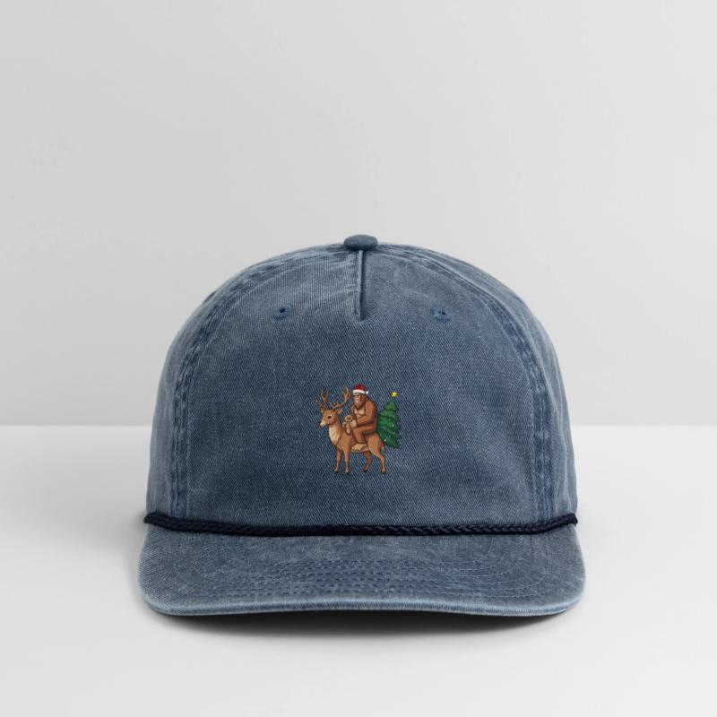 Teddy Santa Bigfoot ride a deer Christmas