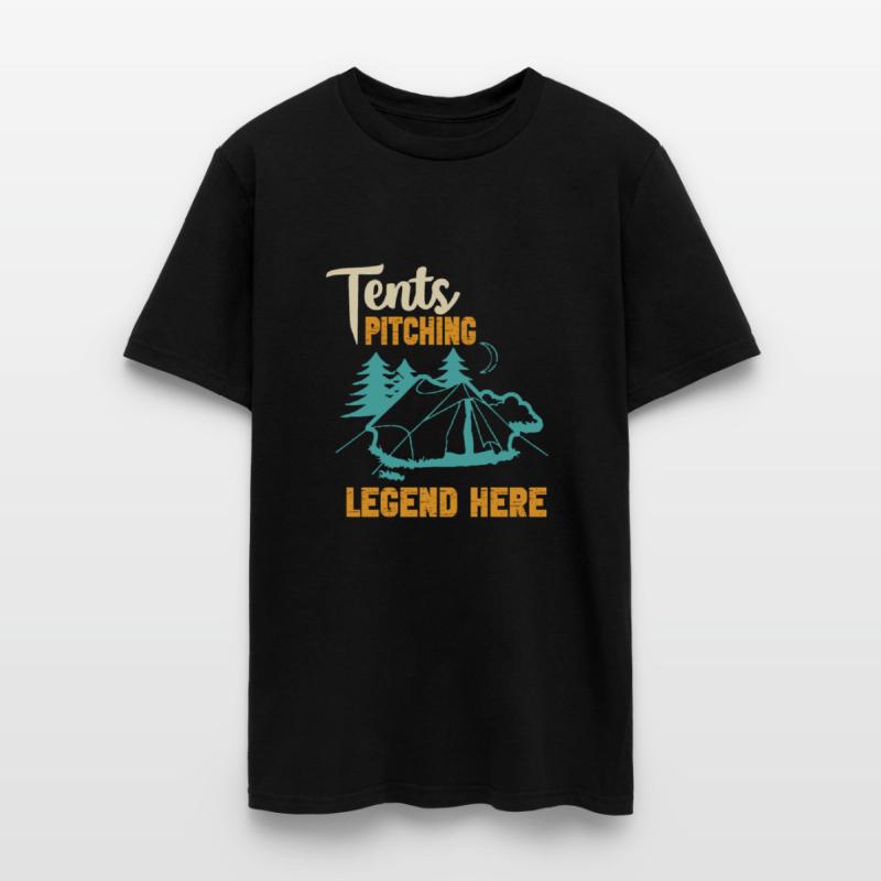 Tent-Pitching Legend Tee Funny Camping Champs