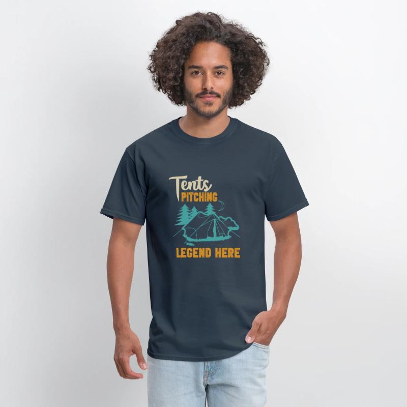 Tent-Pitching Legend Tee Funny Camping Champs