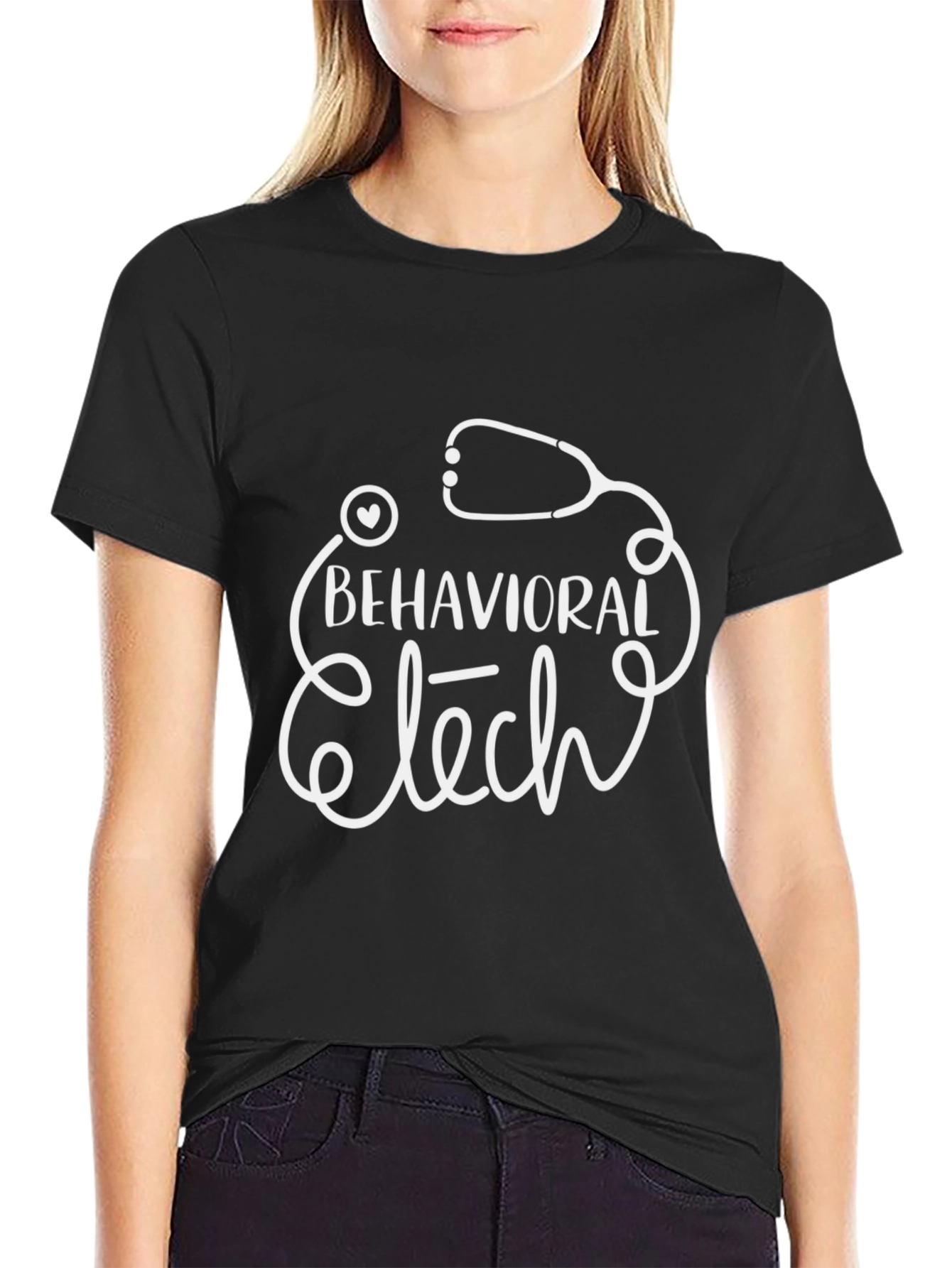 Behavioral Tech Stethoscope Graphic Tee