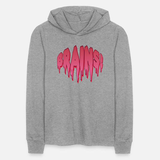 The word brains in the shape of a brain