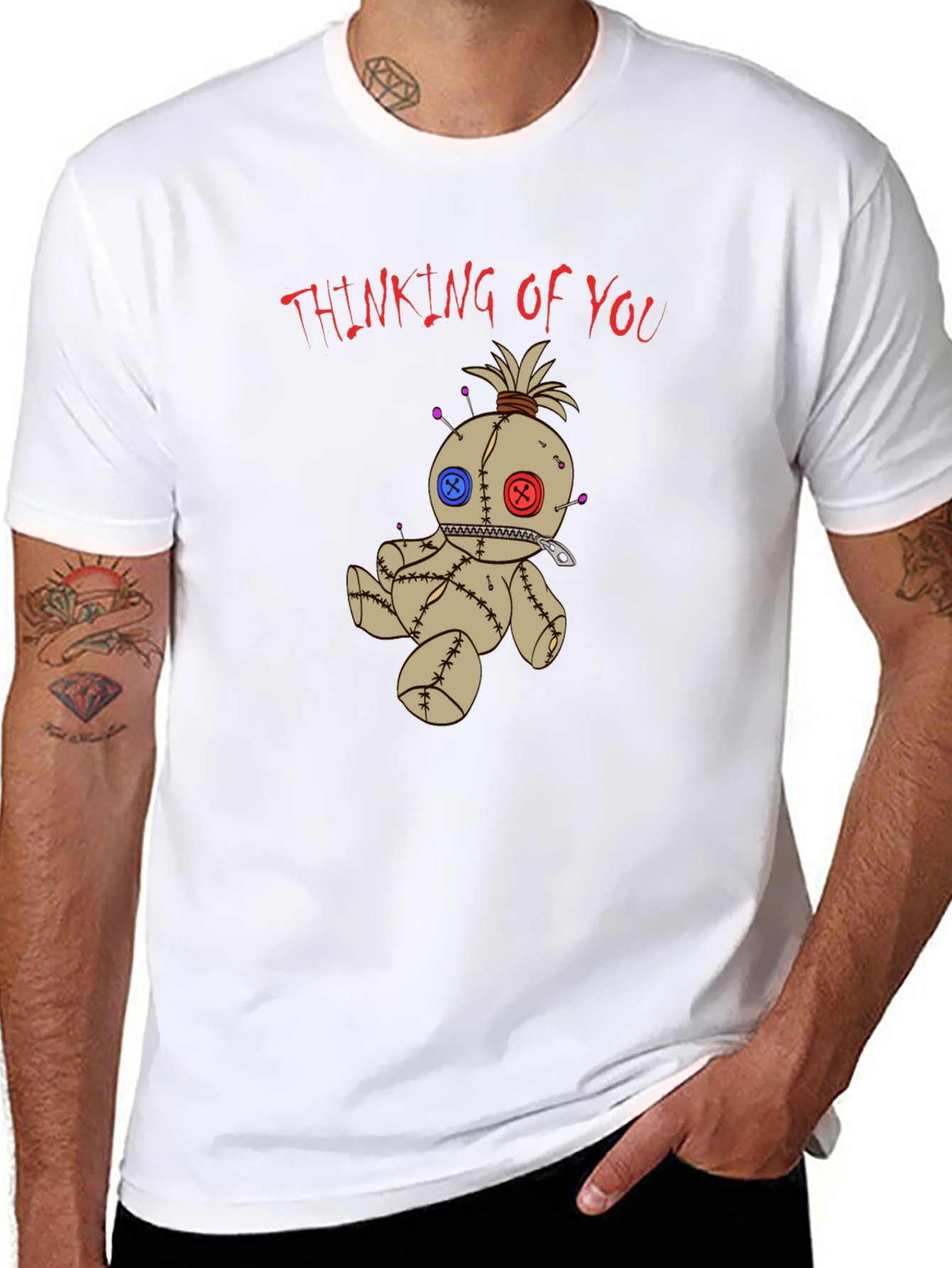 Voodoo Doll Graphic Tee - Thinking of You