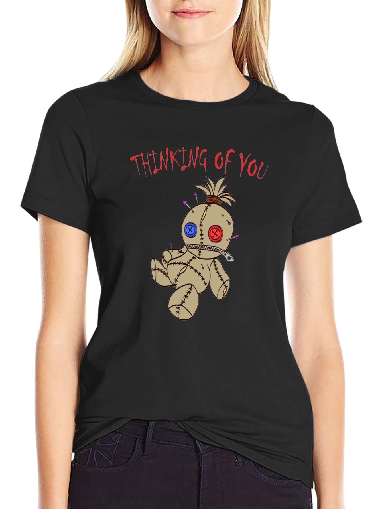 Voodoo Doll Graphic Tee - Thinking of You