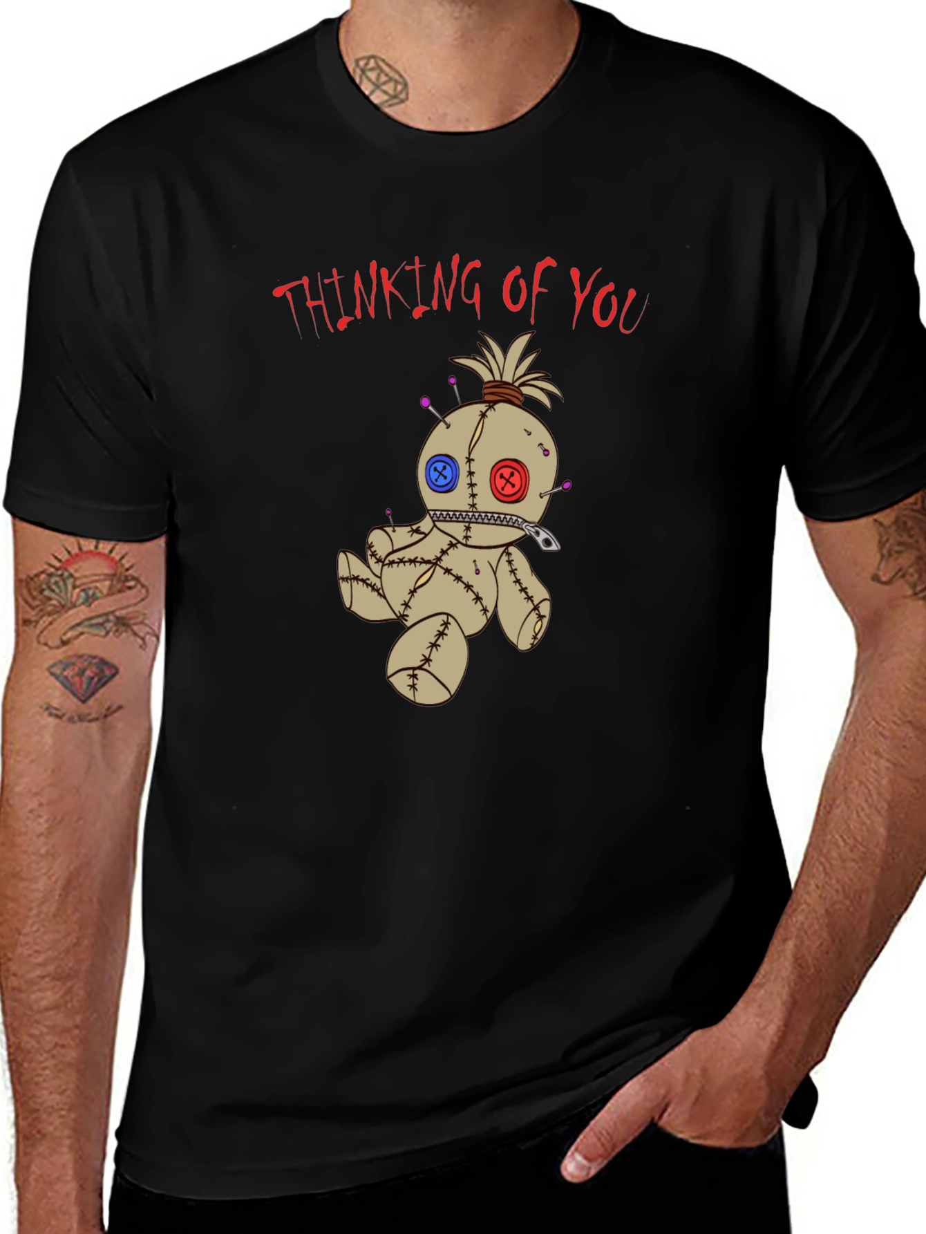 Voodoo Doll Graphic Tee - Thinking of You