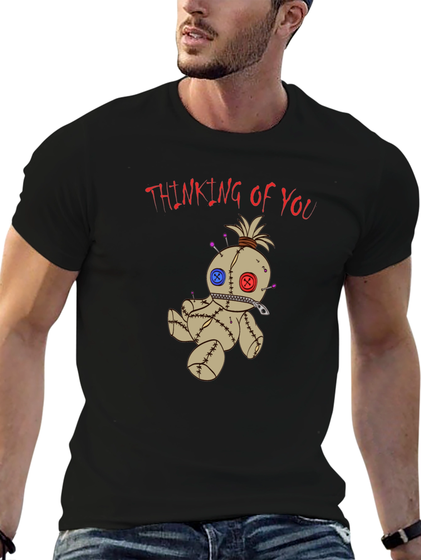 Voodoo Doll Graphic Tee - Thinking of You